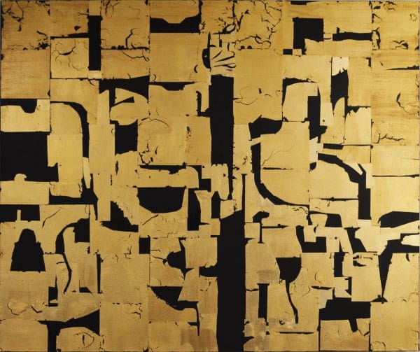 Gold Block I A Governance of Angels 100x120cm mixed media on canvas Gall P £4,200