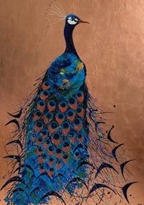 Paisley by Quinn Russell, Copper Leaf on Canvas, 182 x 122 cm, £5000