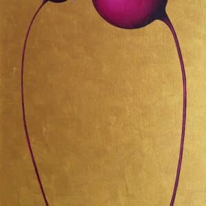 Golden Vision 100 x 50 x 3.5 cm Acrylic on Box Canvas Unframed £447.50 To Artist Louisa Corr