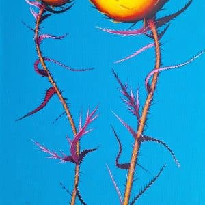 Touch and Glow 100 x 50 x 3.5 cm Acrylic on Box Canvas Unframed L447.50 To Artist